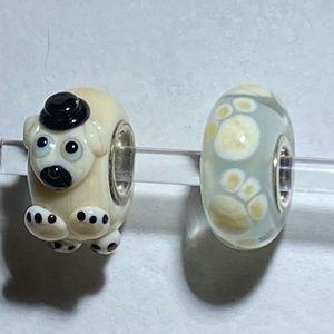 Charlie Sweet & Sandy Puppy Paws - Glassbonbon - NWOT